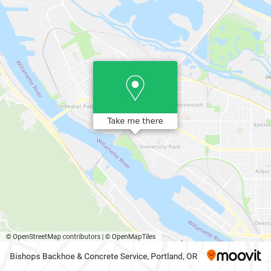 Bishops Backhoe & Concrete Service map