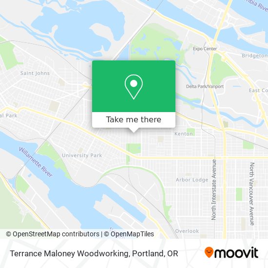 Terrance Maloney Woodworking map