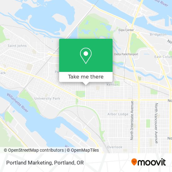 Mapa de Portland Marketing