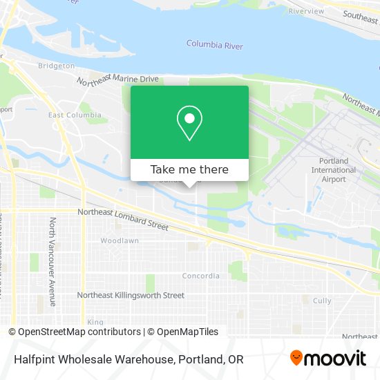 Mapa de Halfpint Wholesale Warehouse