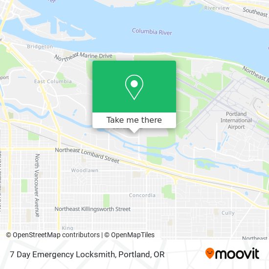 7 Day Emergency Locksmith map