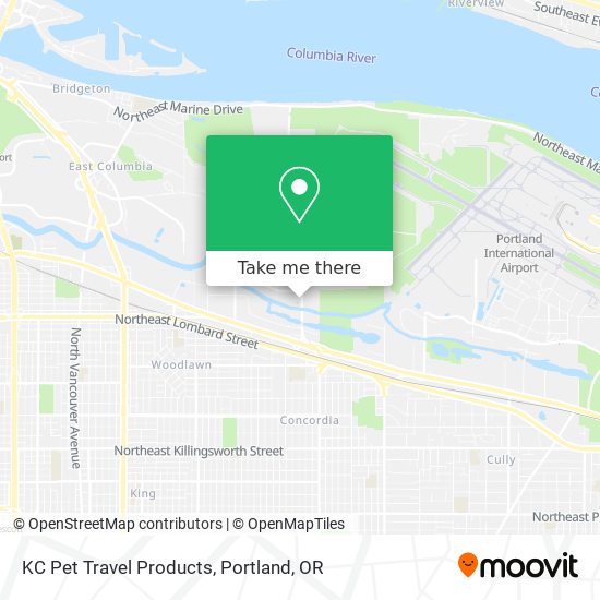KC Pet Travel Products map