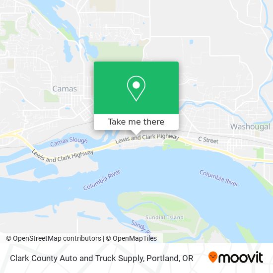 Mapa de Clark County Auto and Truck Supply
