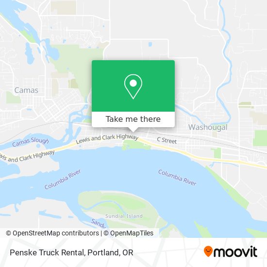 Mapa de Penske Truck Rental