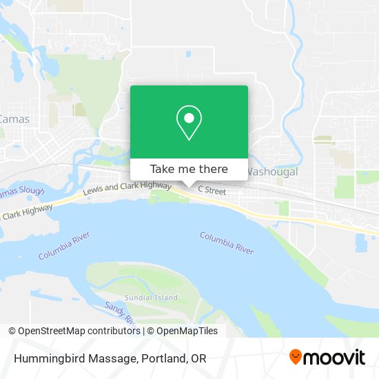 Hummingbird Massage map