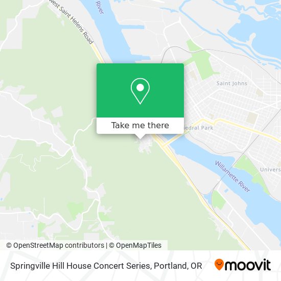 Springville Hill House Concert Series map