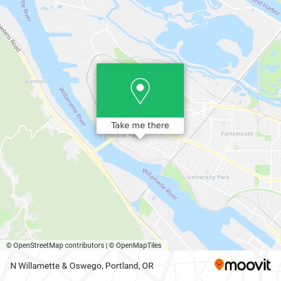 Mapa de N Willamette & Oswego