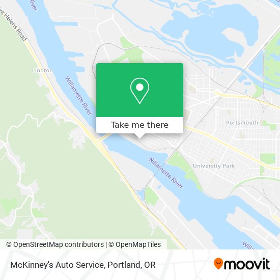 McKinney's Auto Service map