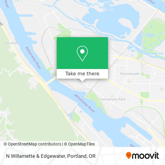 Mapa de N Willamette & Edgewater
