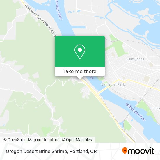 Mapa de Oregon Desert Brine Shrimp