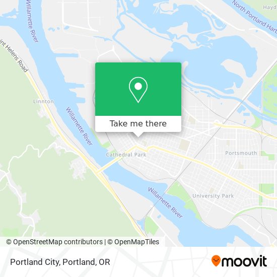 Mapa de Portland City