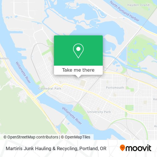Martin's Junk Hauling & Recycling map