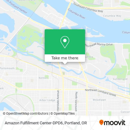 Amazon Fulfillment Center-DPD6 map