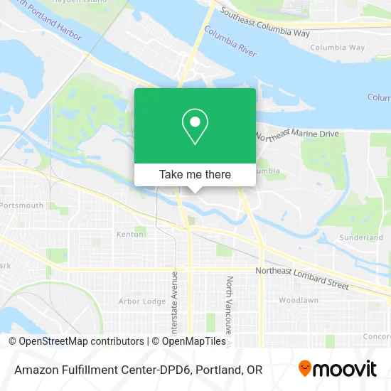 Mapa de Amazon Fulfillment Center-DPD6