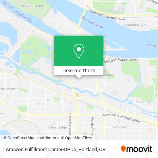 Amazon Fulfillment Center-DPD5 map