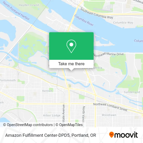 Mapa de Amazon Fulfillment Center-DPD5