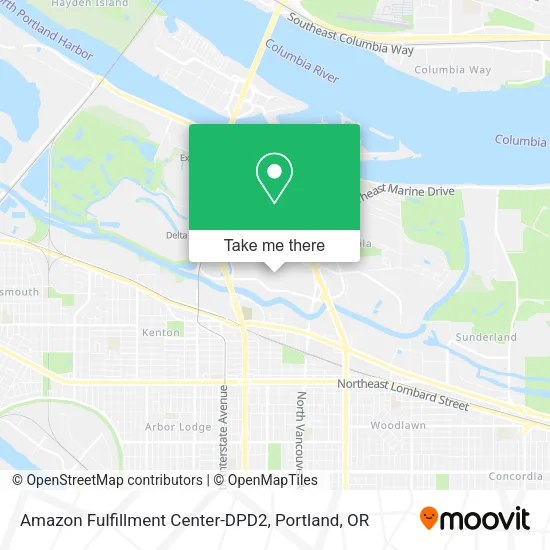 Mapa de Amazon Fulfillment Center-DPD2