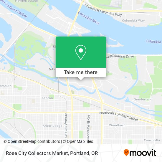 Rose City Collectors Market map