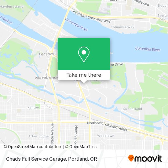 Chads Full Service Garage map