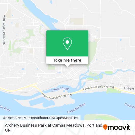 Mapa de Archery Business Park at Camas Meadows