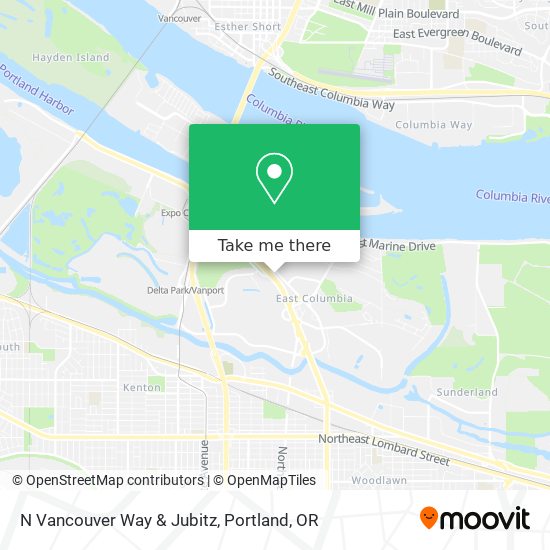 N Vancouver Way & Jubitz map