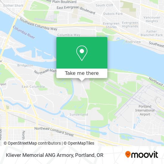 Kliever Memorial ANG Armory map