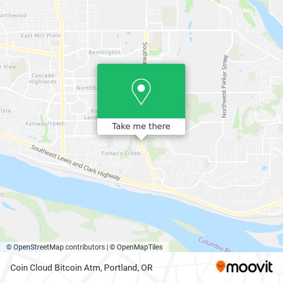 Mapa de Coin Cloud Bitcoin Atm