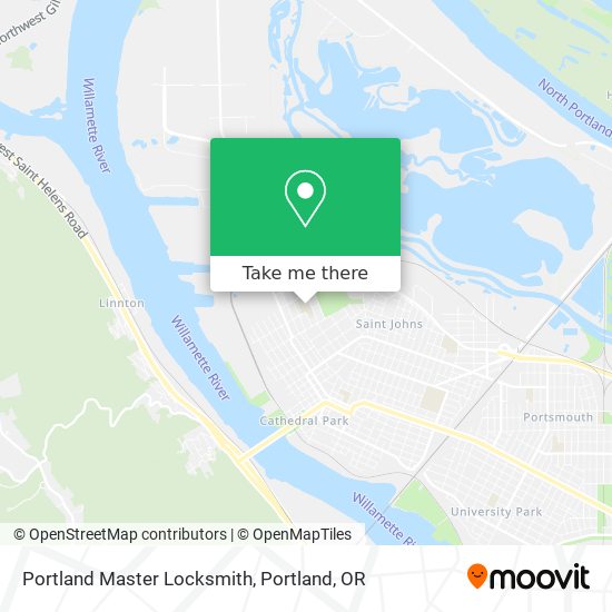 Mapa de Portland Master Locksmith