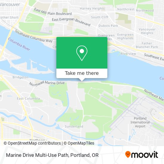 Mapa de Marine Drive Multi-Use Path