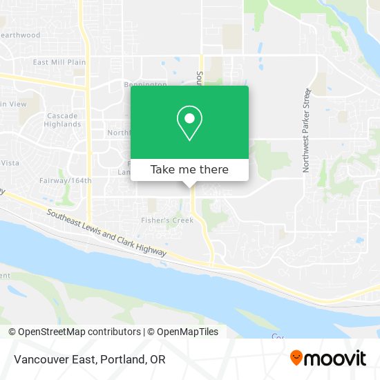 Vancouver East map