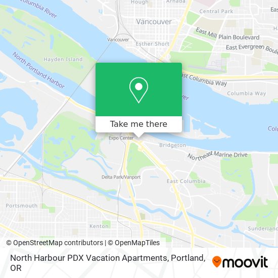 Mapa de North Harbour PDX Vacation Apartments