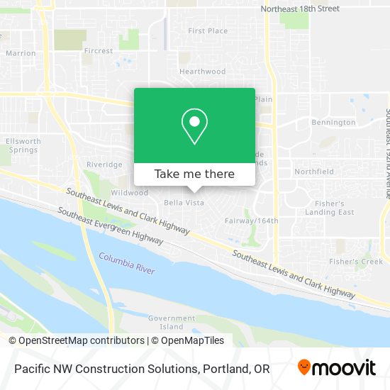 Pacific NW Construction Solutions map