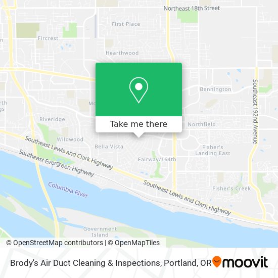 Brody's Air Duct Cleaning & Inspections map