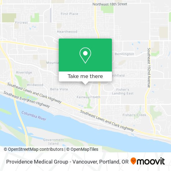 Mapa de Providence Medical Group - Vancouver