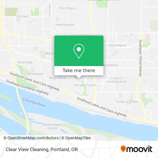 Clear View Cleaning map