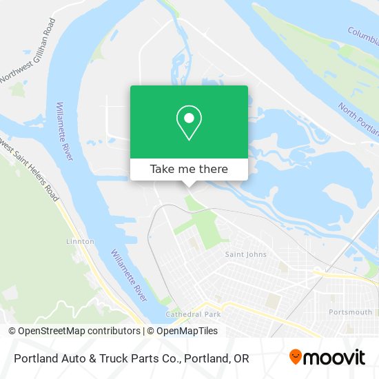 Mapa de Portland Auto & Truck Parts Co.