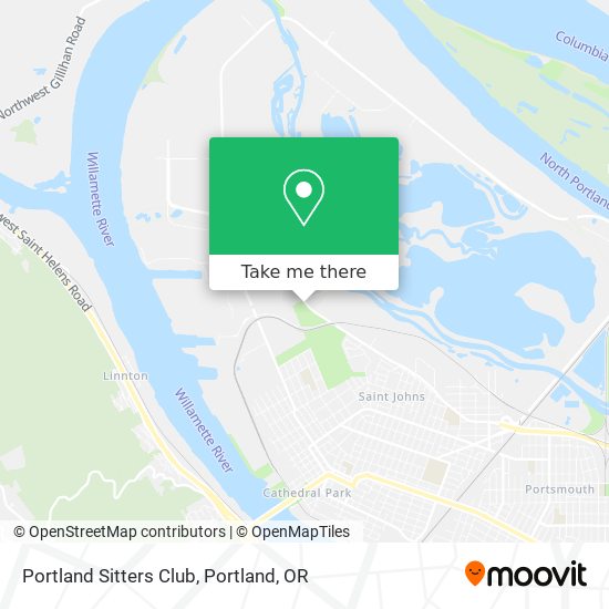 Portland Sitters Club map