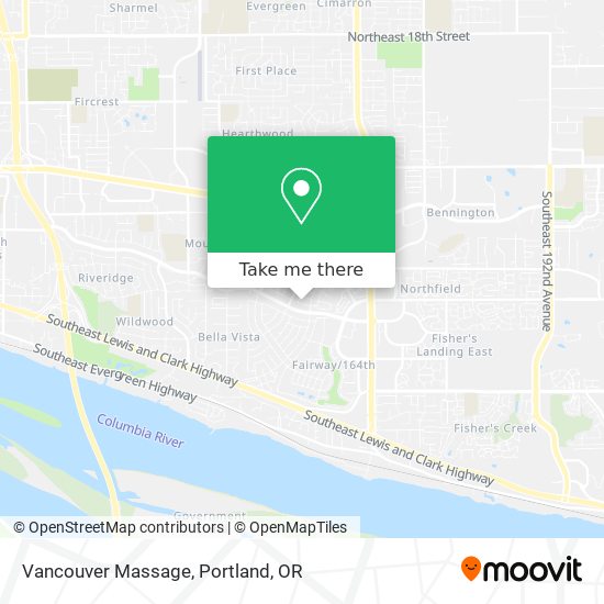 Mapa de Vancouver Massage