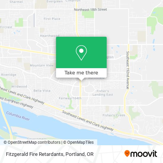 Mapa de Fitzgerald Fire Retardants