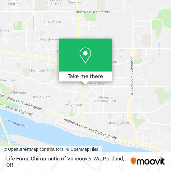 Mapa de Life Force Chiropractic of Vancouver Wa