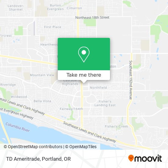 TD Ameritrade map