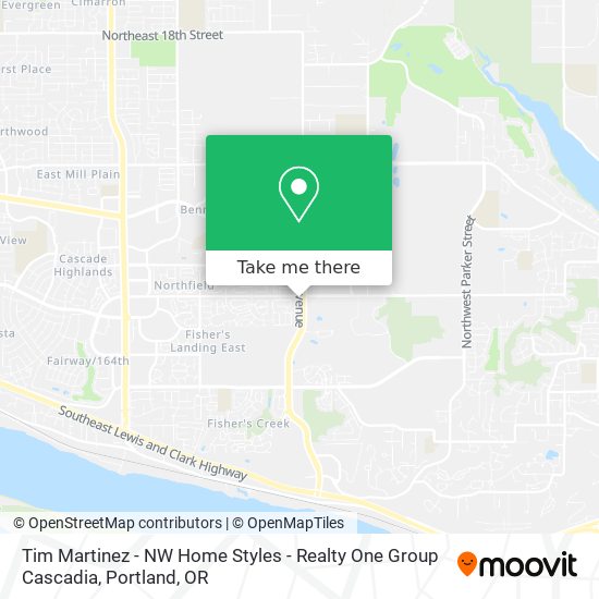 Tim Martinez - NW Home Styles - Realty One Group Cascadia map