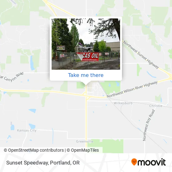 Sunset Speedway map