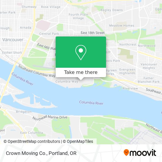 Mapa de Crown Moving Co.