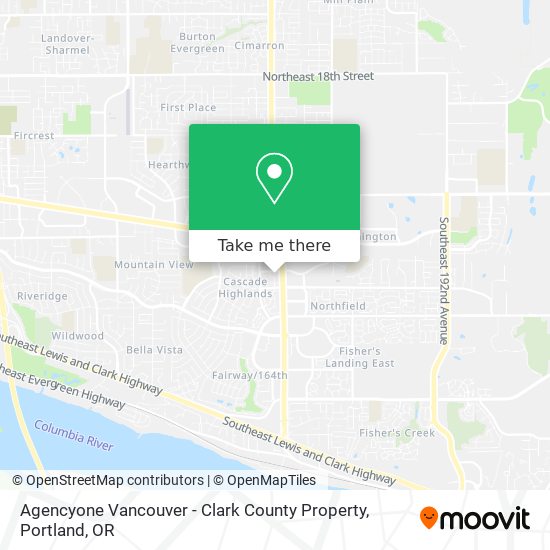 Agencyone Vancouver - Clark County Property map