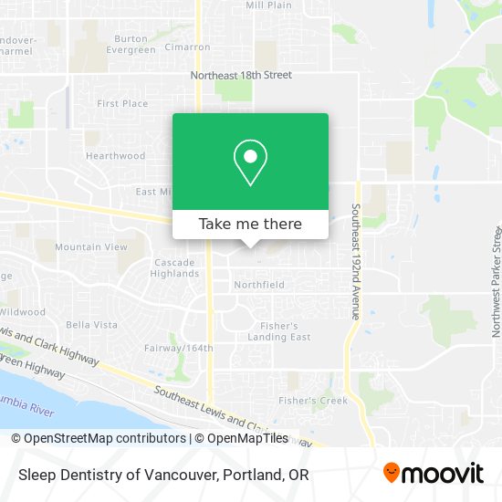 Sleep Dentistry of Vancouver map