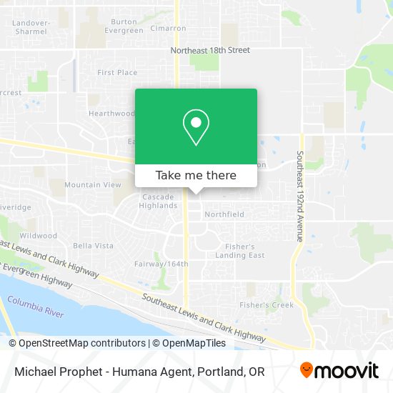 Michael Prophet - Humana Agent map