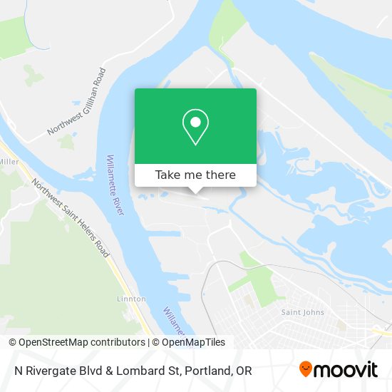Mapa de N Rivergate Blvd & Lombard St