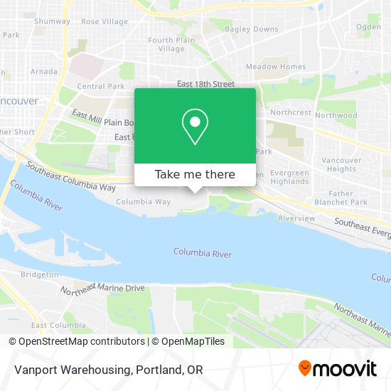 Mapa de Vanport Warehousing