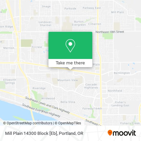 Mapa de Mill Plain 14300 Block [Eb]